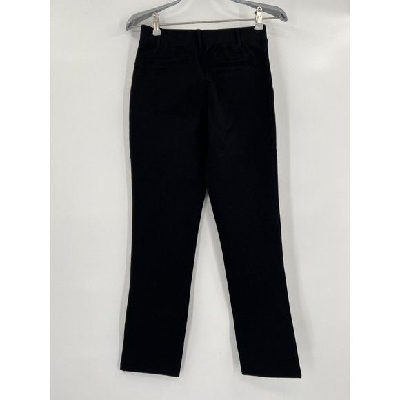 Quince Women's Black Ultra-Stretch Ponte Pants Straight Leg XS Regular 30" NWT - Picture 3 of 4